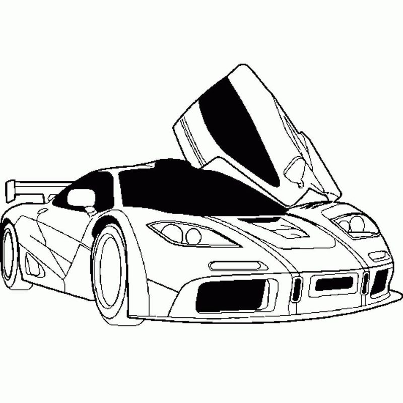 gambar sketsa mobil untuk diwarnai