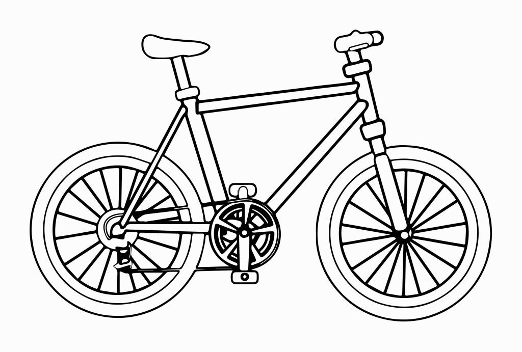 gambar sketsa sepeda hd