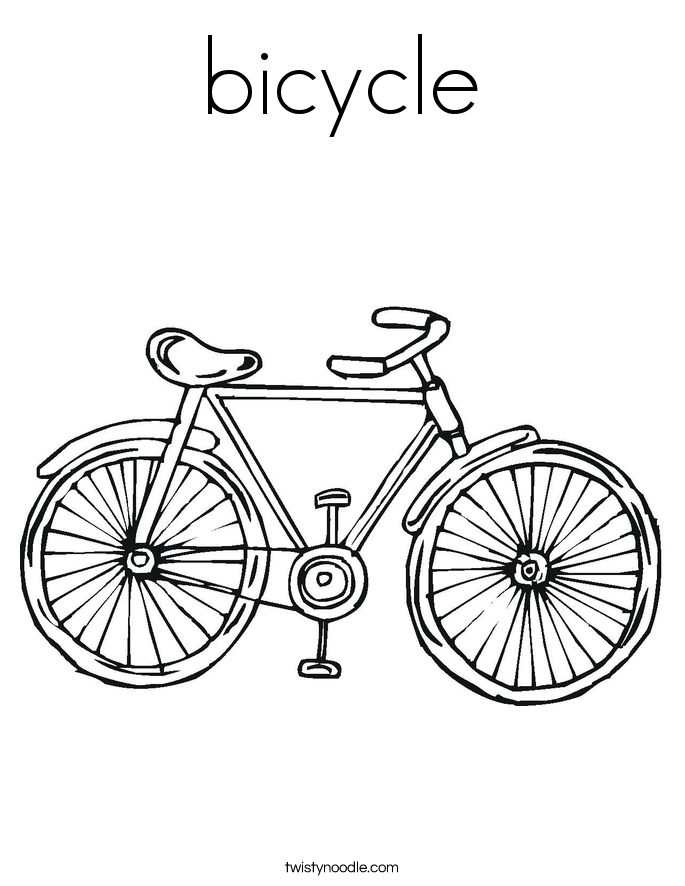 gambar sketsa sepeda