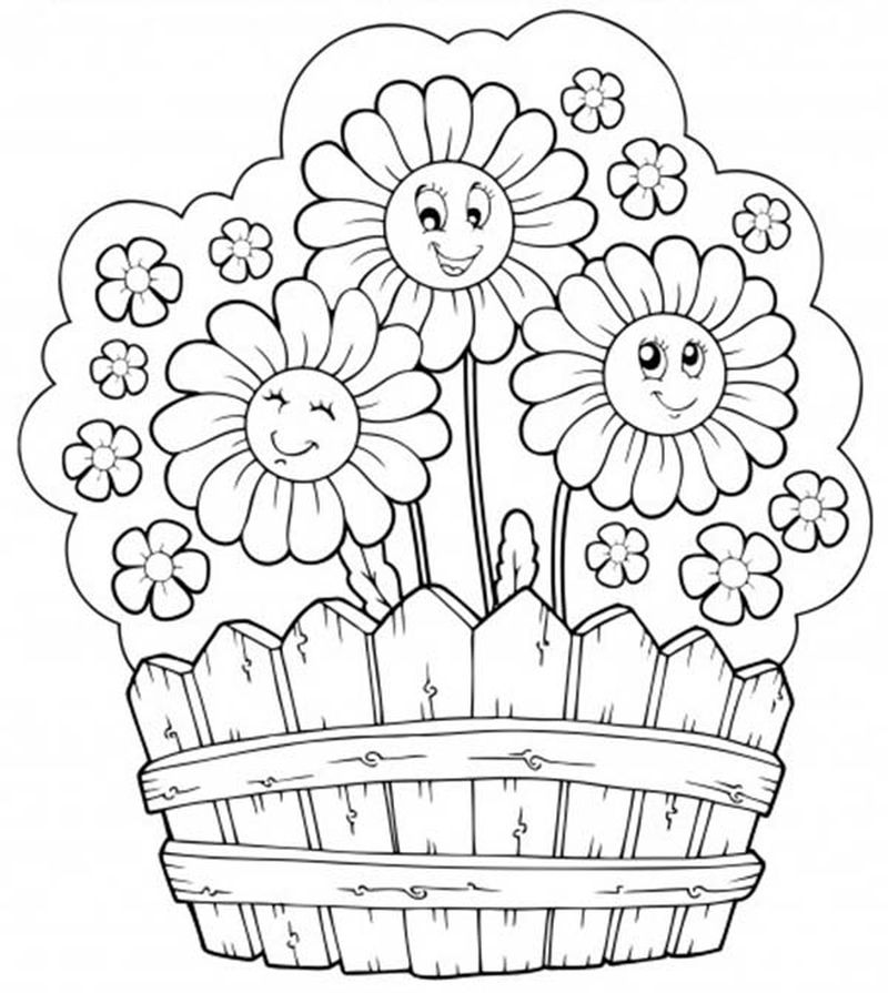 gambar sketsa vas bunga hd