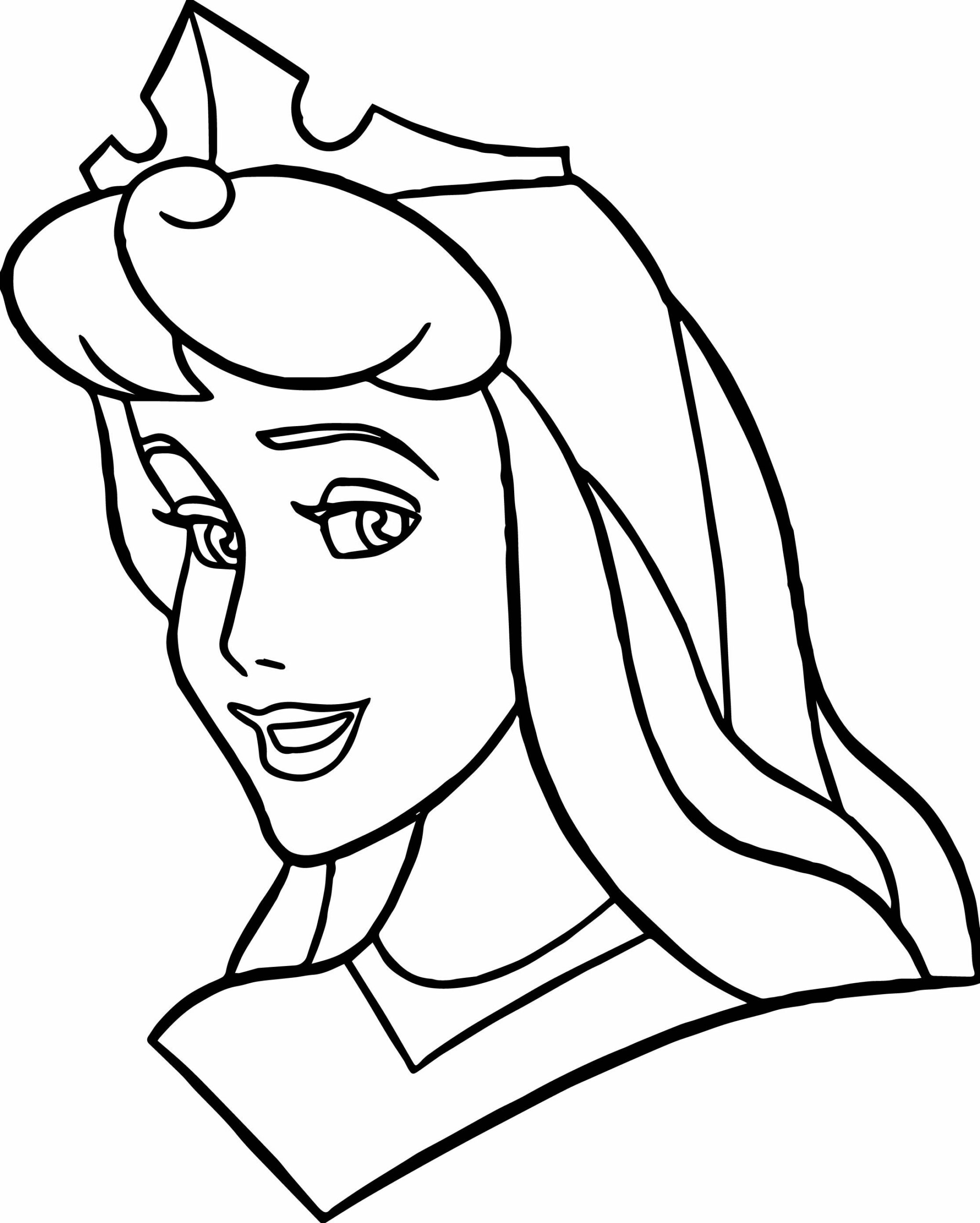 gambar sketsa wajah princess