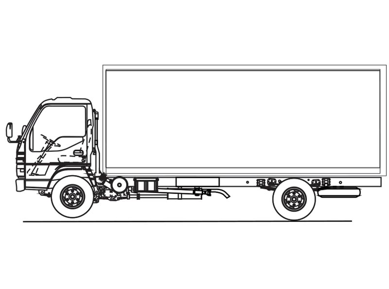 hd contoh gambar sketsa mobil truk