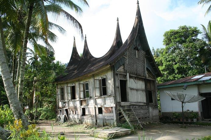 hd contoh rumah adat sumatera barat