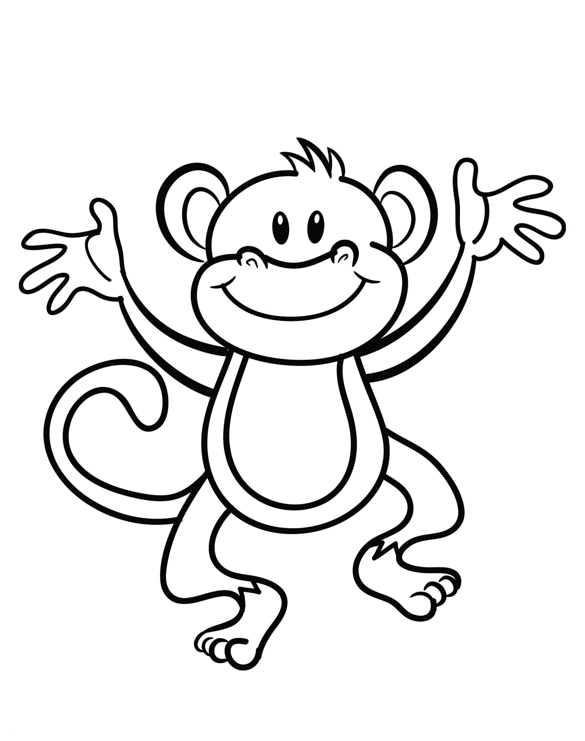 sketsa gambar monyet 1