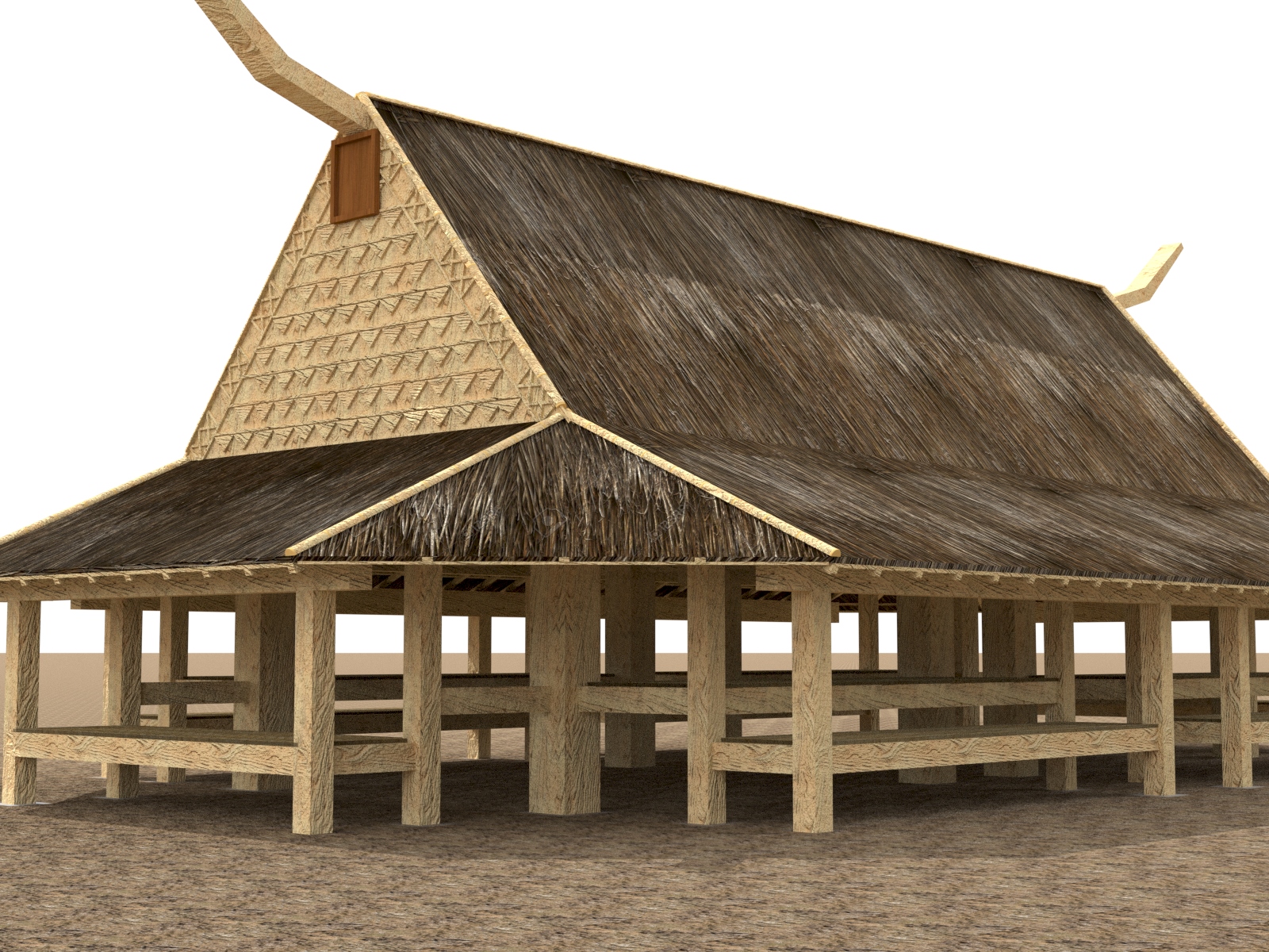 contoh arsitektur rumah adat maluku