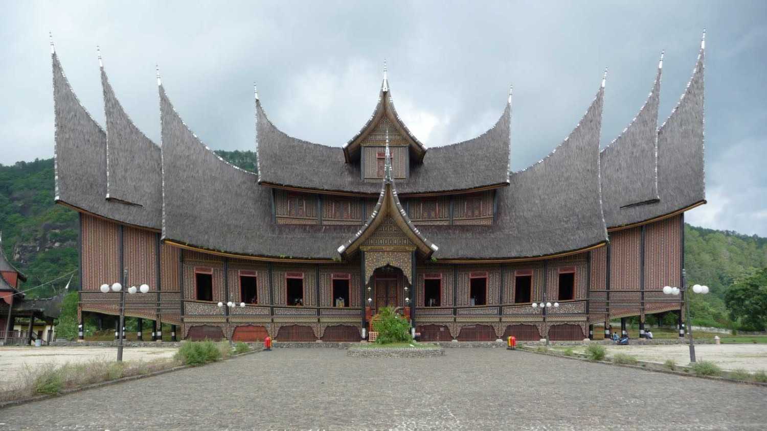 gambar rumah adat minangkabau hd