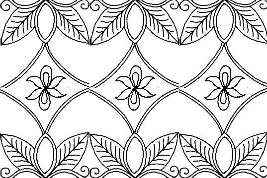 Gambar Sederhana Sketsa Motif Batik
