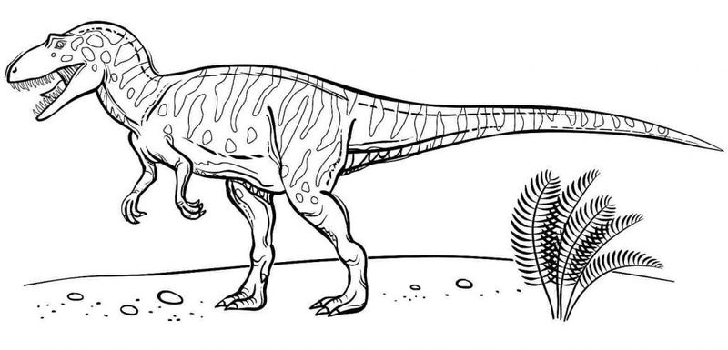 gambar sketsa dinosaurus