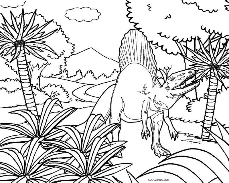 kumpulan gambar sketsa dinosaurus