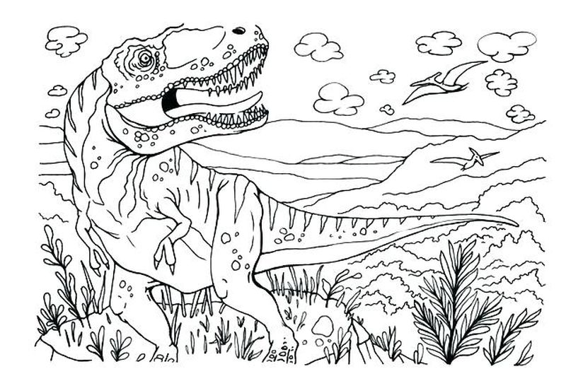 kumpulan gambar sketsa hd dinosaurus