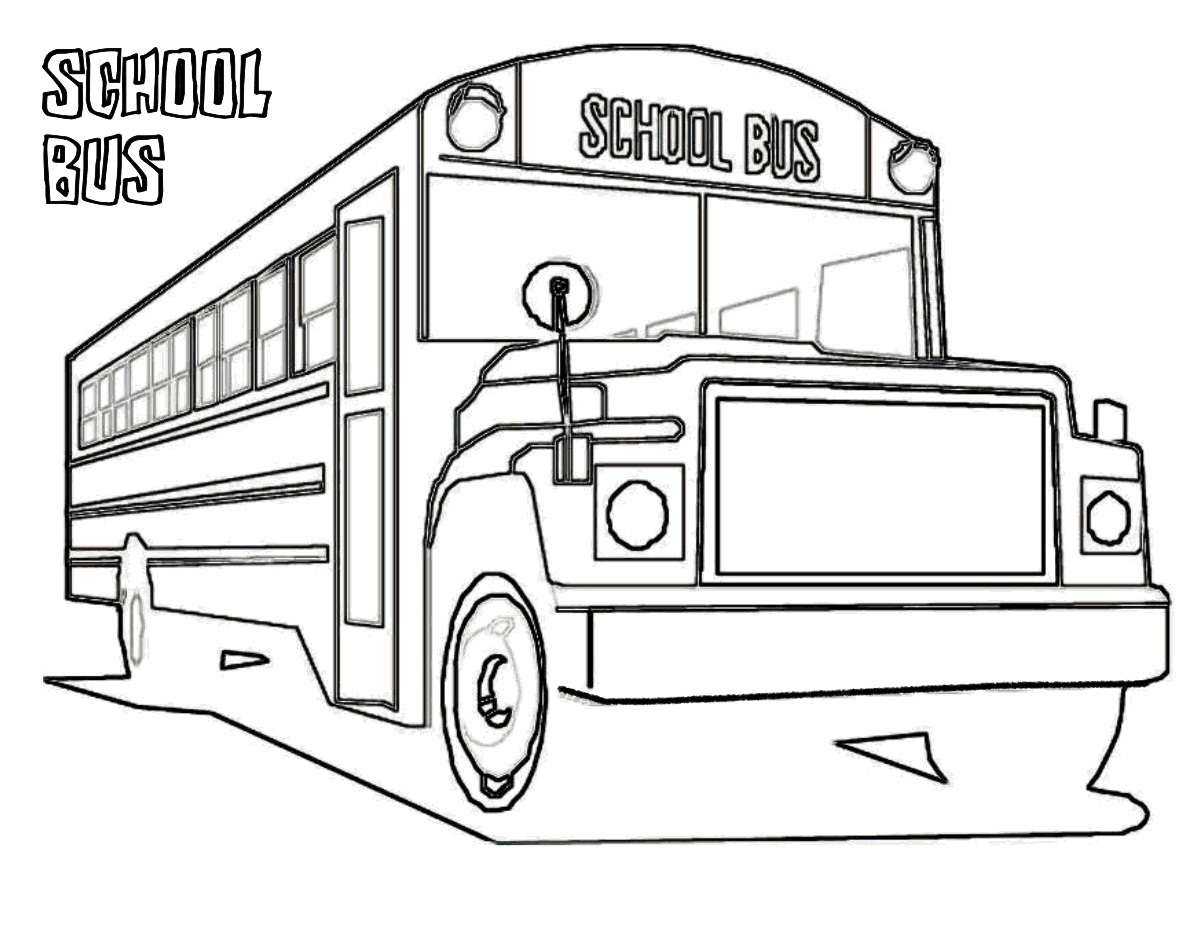 Contoh Gambar Sketsa Bus Sekolah