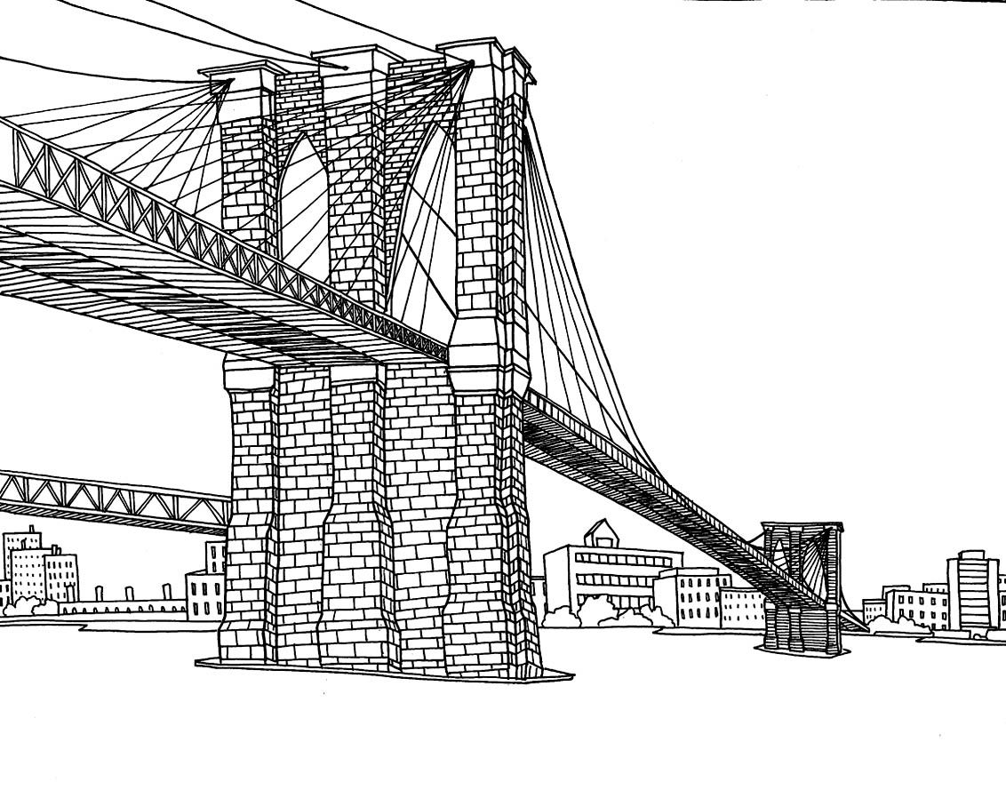 Contoh Hd Gambar Sketsa Jembatan