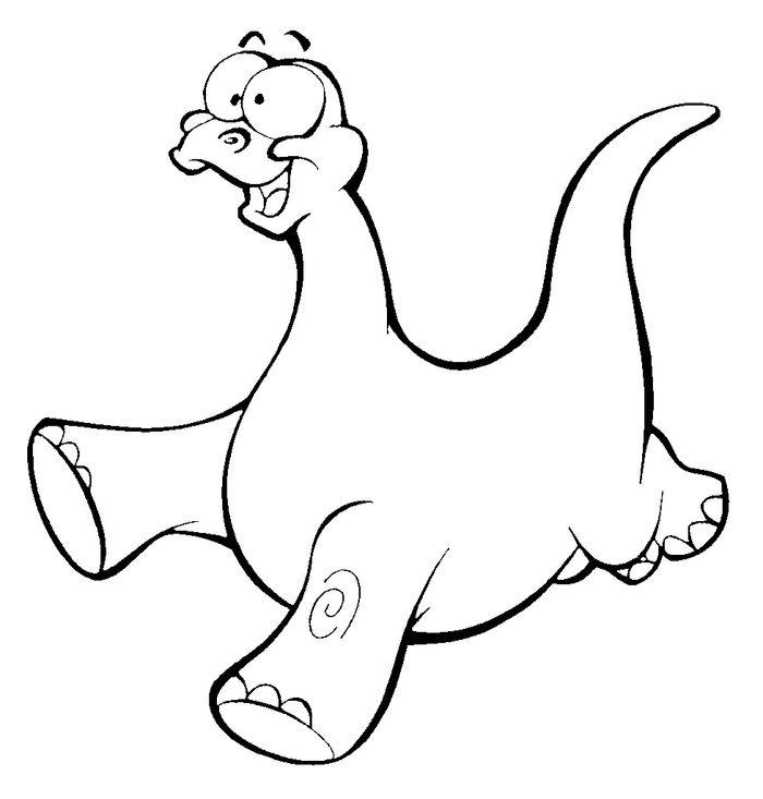 Gambar Dinosaurus Mewarnai