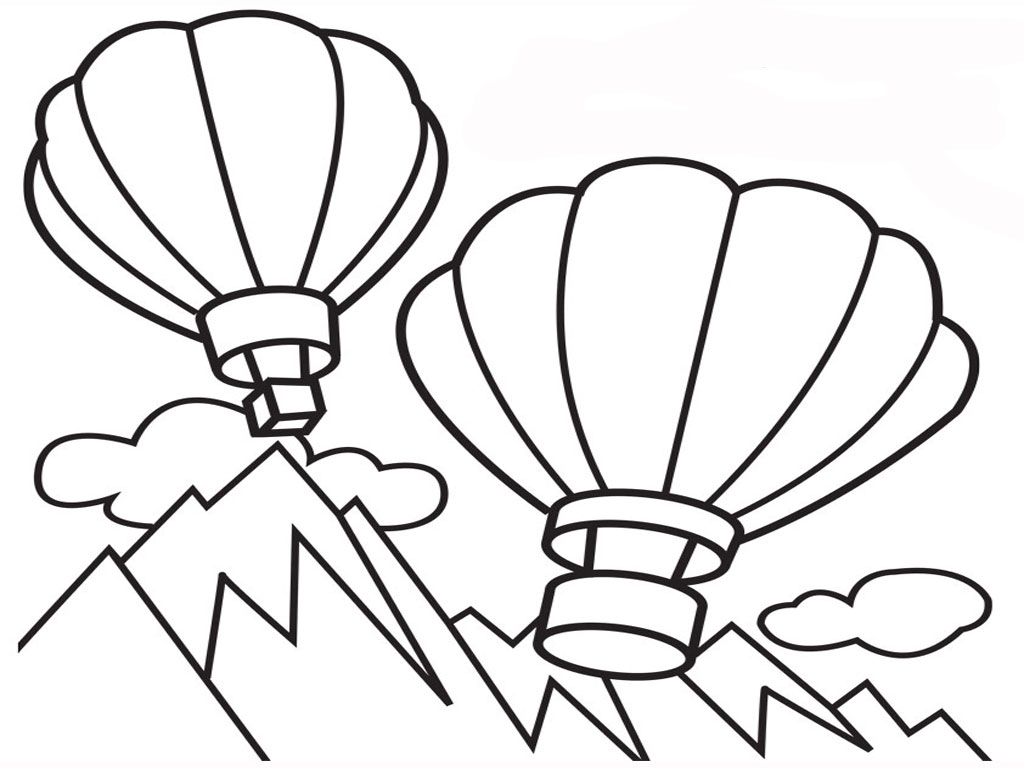 Gambar Sketsa Balon Udara