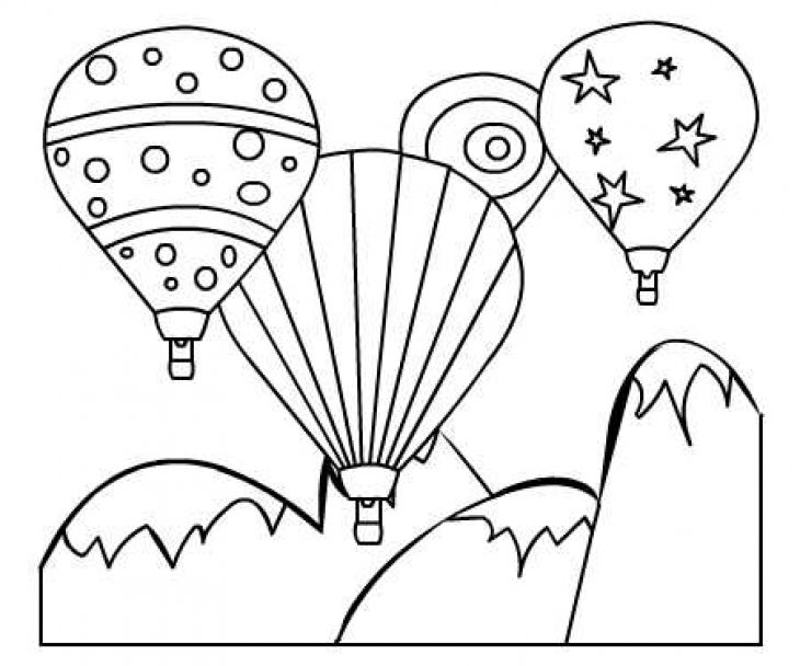 Kumpulan Gambar Sketsa Balon Udara