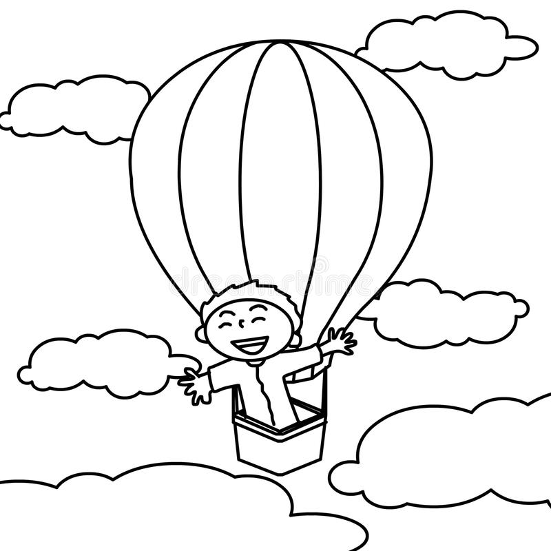 Mewarnai Gambar Sketsa Balon Udara
