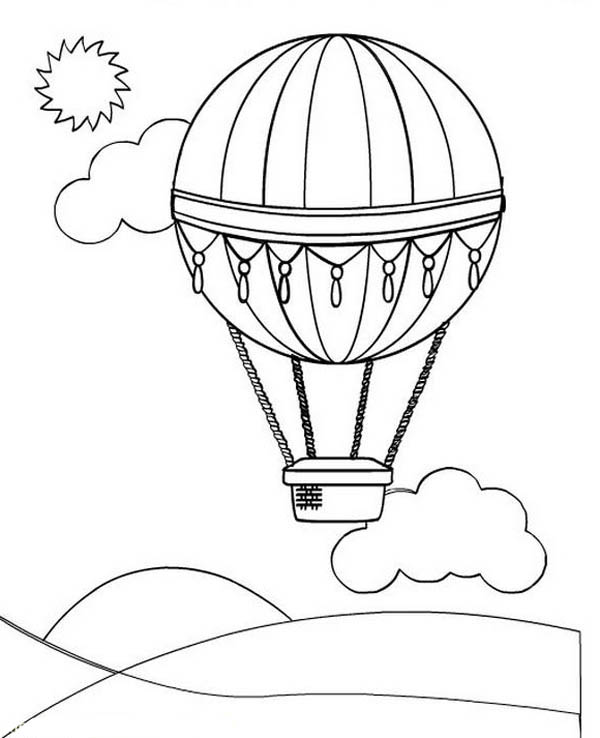 Sketsa Balon Udara