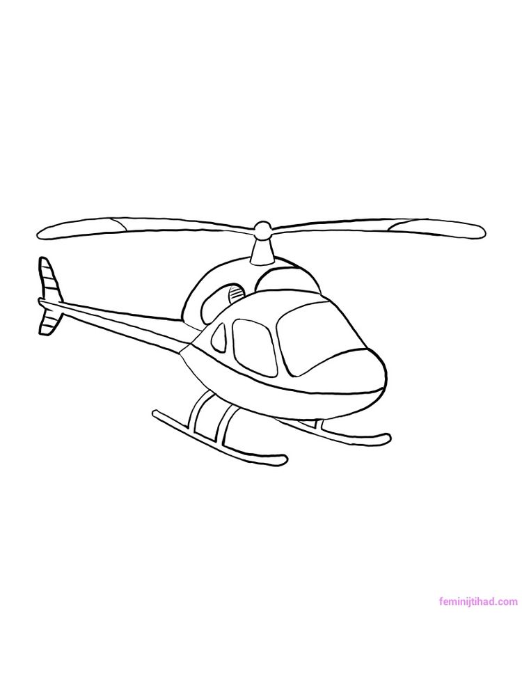 Gambar Helikopter Hd Untuk Mewarnai