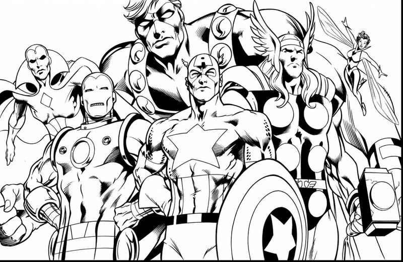 Gambar Marvel Avengers Mewarnai