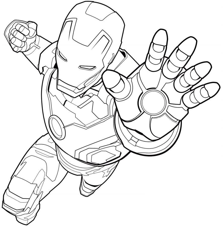 Gambar Untuk Mewarnai Iron Man