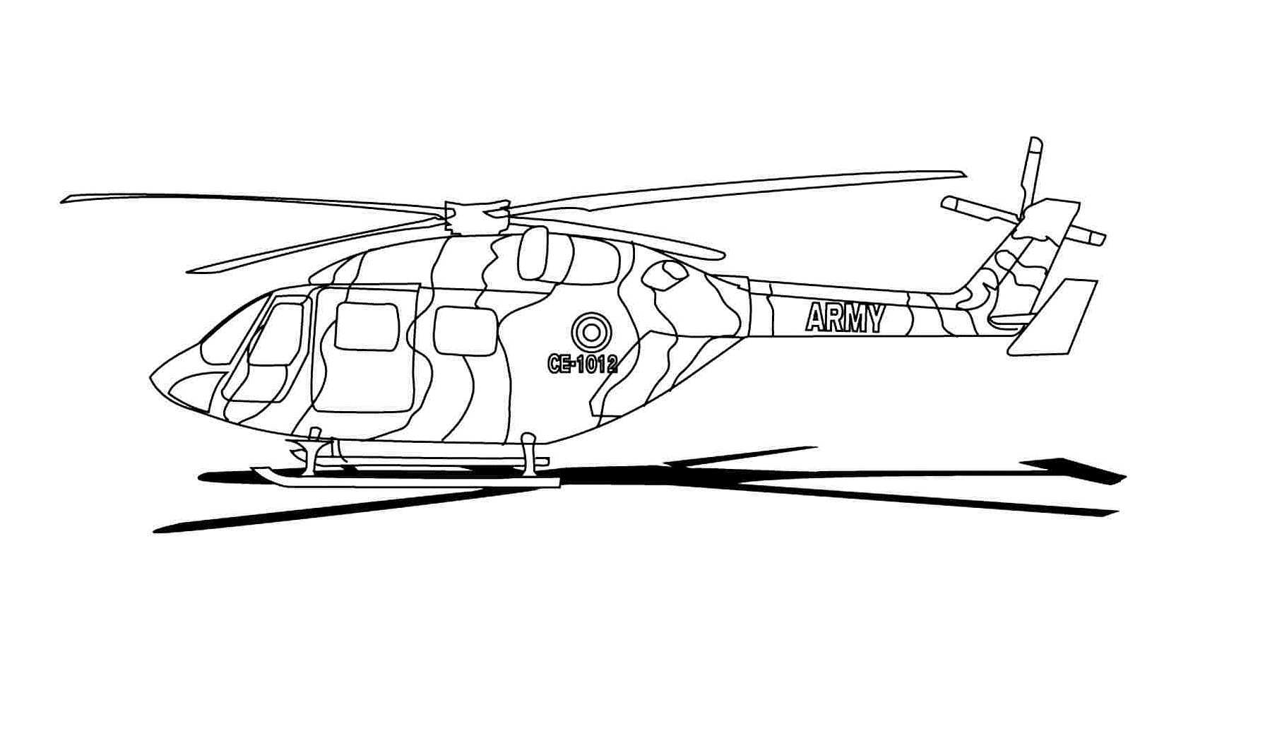 Mewarnai Gambar Helikopter