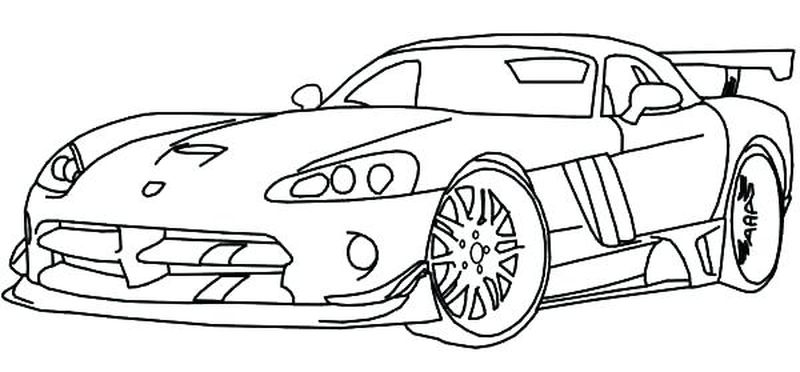 Free Race Car Coloring Pages