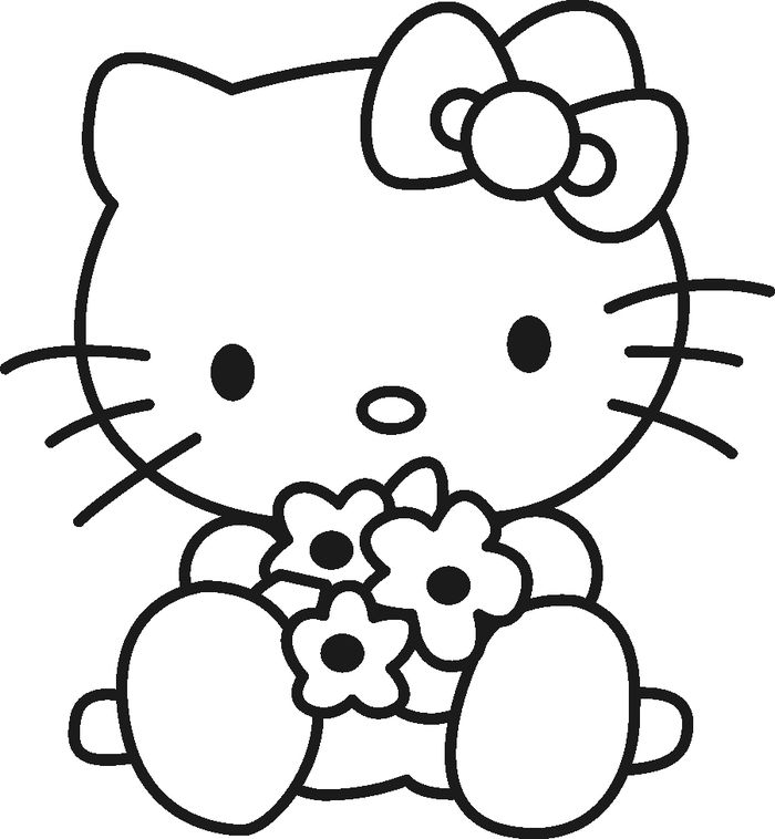 Gambar Mewarnai Hello Kitty Terbaru