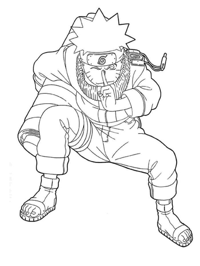 Gambar Mewarnai Kartun Naruto