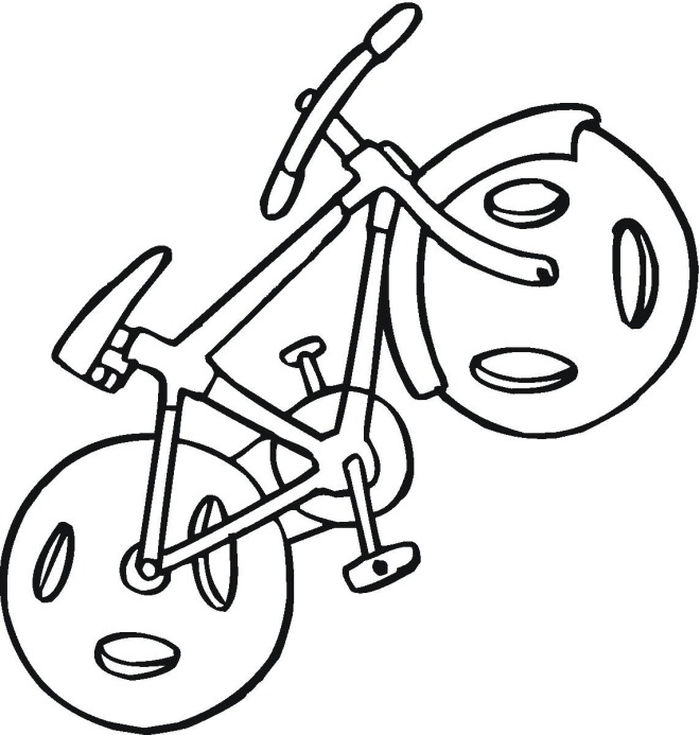 Gambar Mewarnai Sepeda