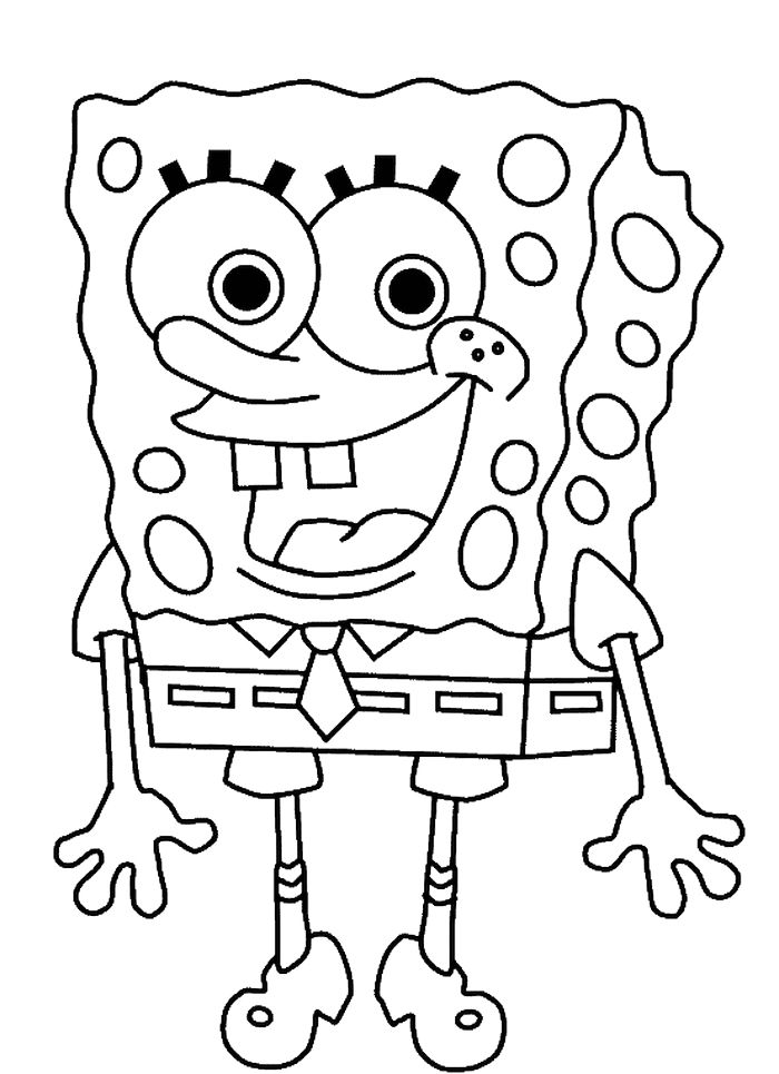 Gambar Mewarnai Spongebob Squarepants