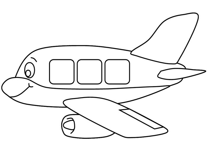 Gambar Pesawat Mewarnai
