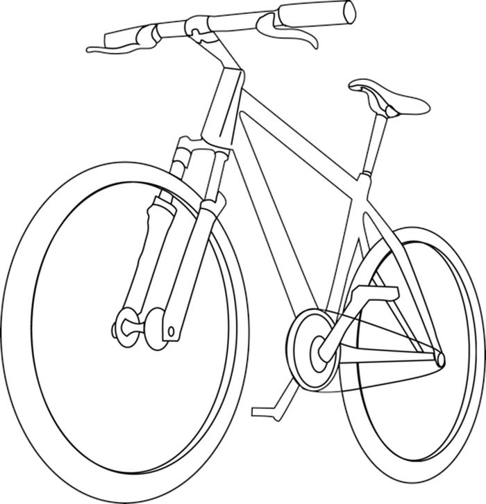 Gambar Sepeda Untuk Mewarnai