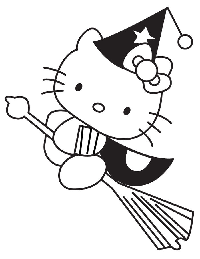 Gambar Untuk Mewarnai Hello Kitty