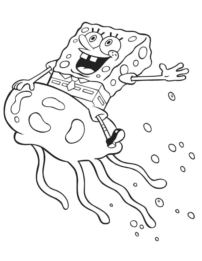 Gambar Untuk Mewarnai Spongebob