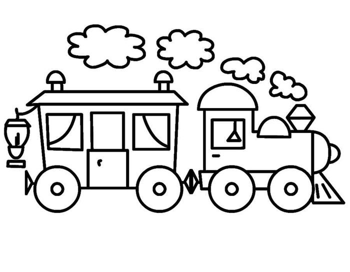 Mewarnai Gambar Kereta Api Untuk Anak Tk