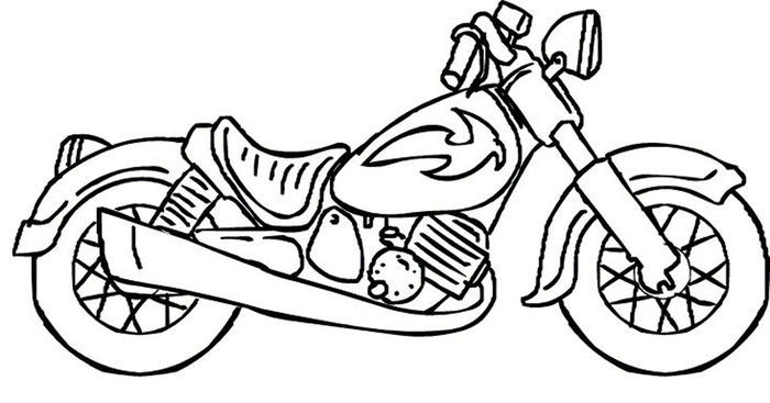 Mewarnai Gambar Sepeda Motor