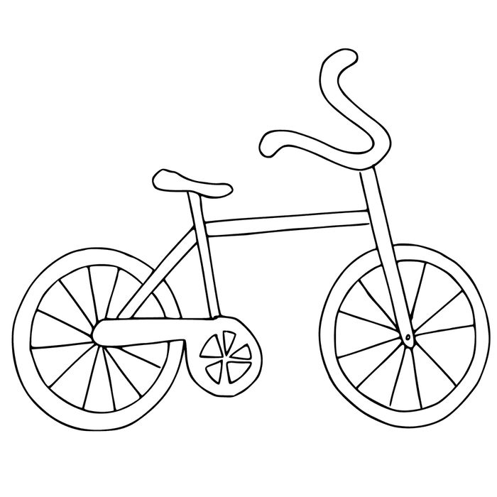 Mewarnai Gambar Sepeda Untuk Anak Tk