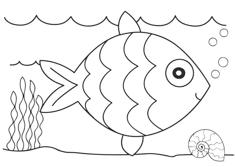 Gambar Ikan Hias Untuk Mewarnai Kartun