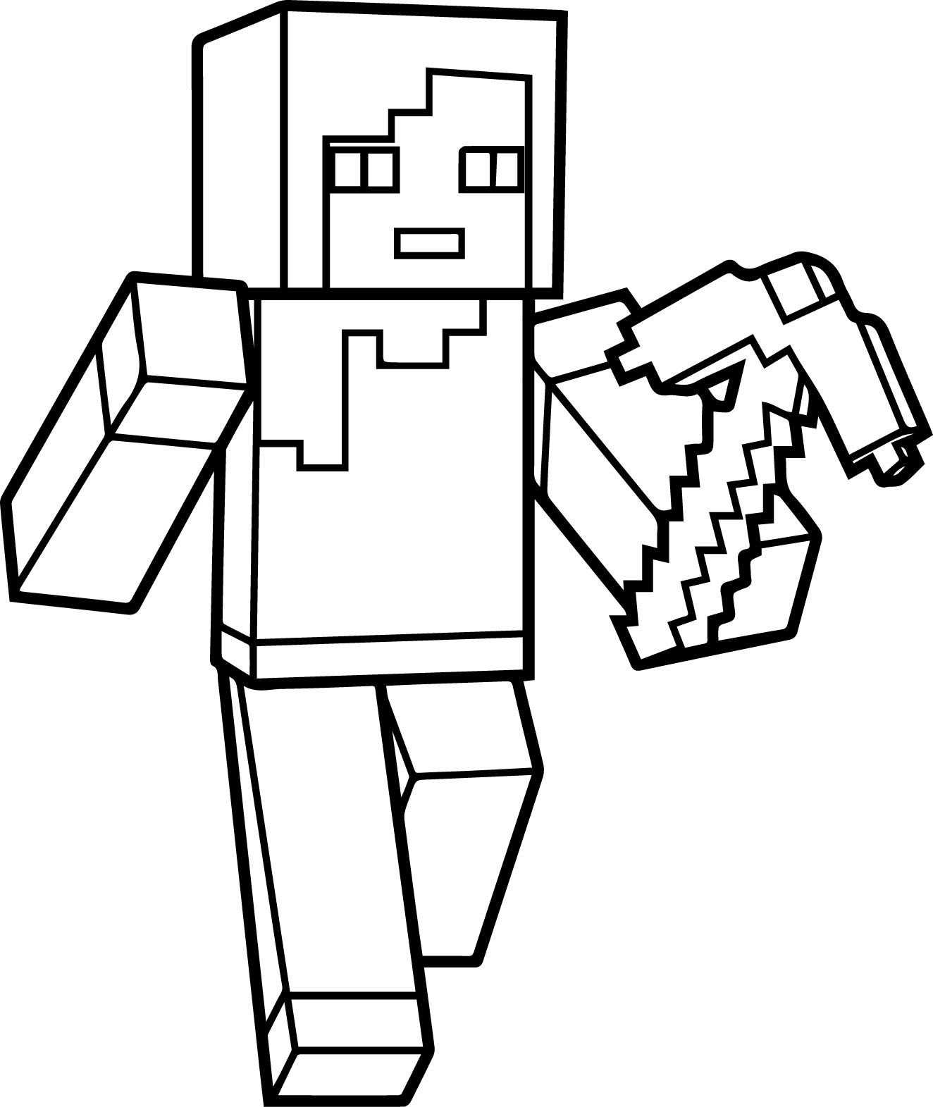 Printable Minecraft Coloring Pages Coloring Pages Collection
