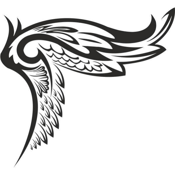 logo sayap tribal