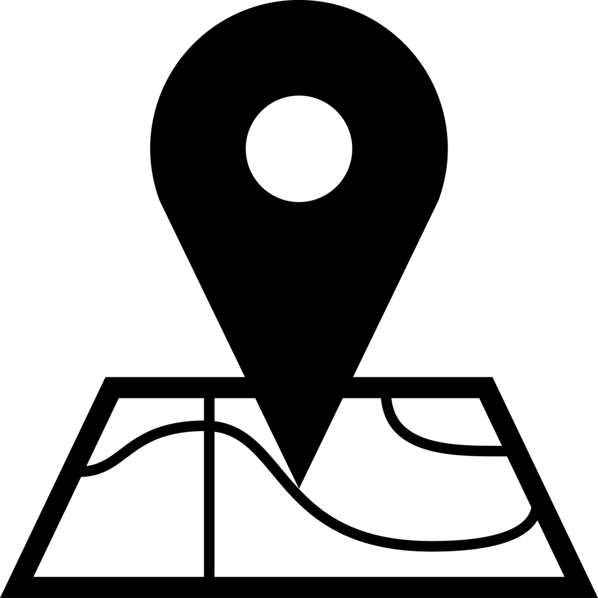 logo lokasi hitam putih