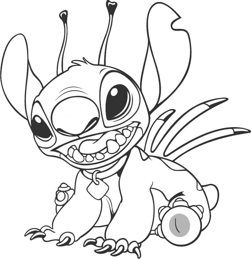 lilo and stitch coloring book pages