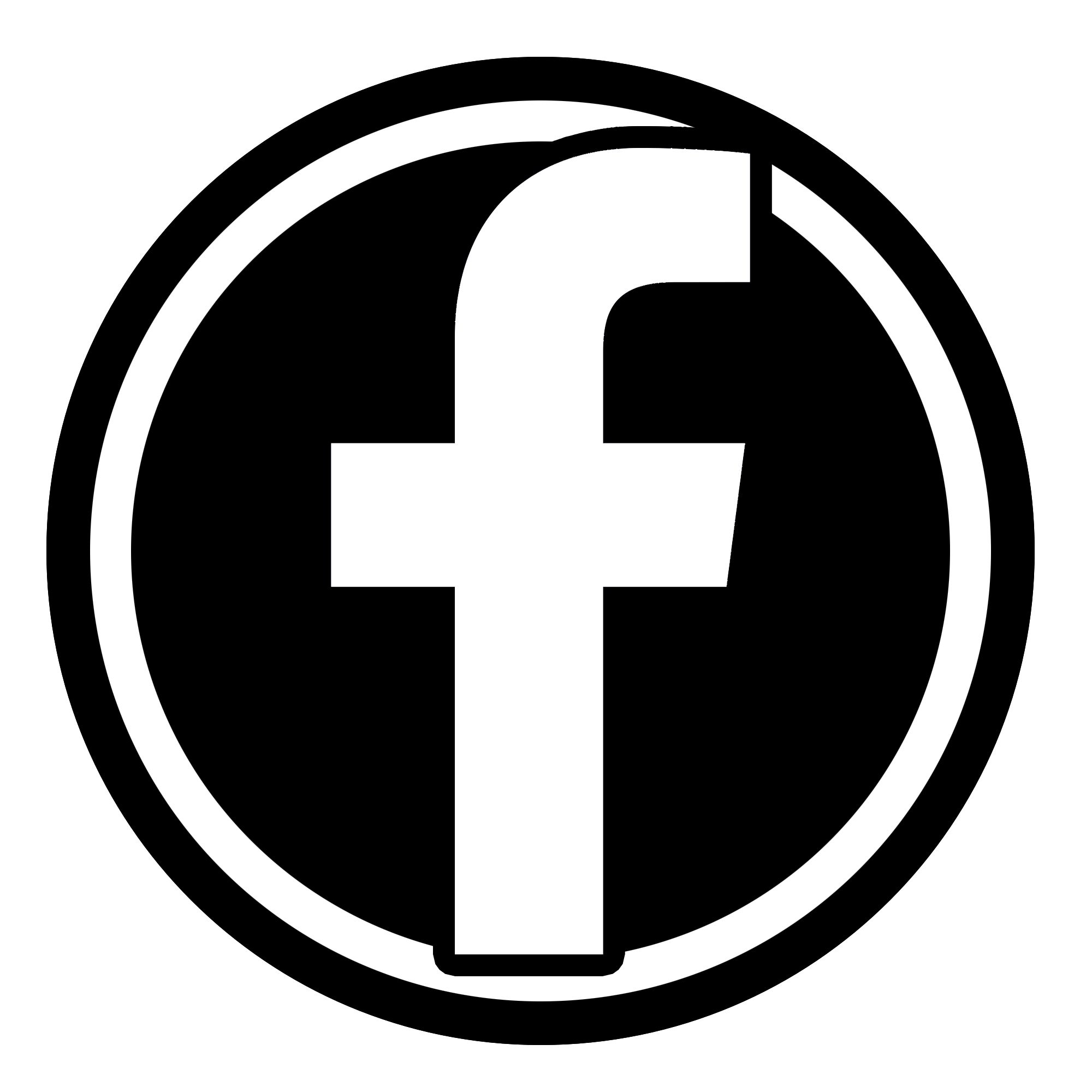 logo fb hitam putih