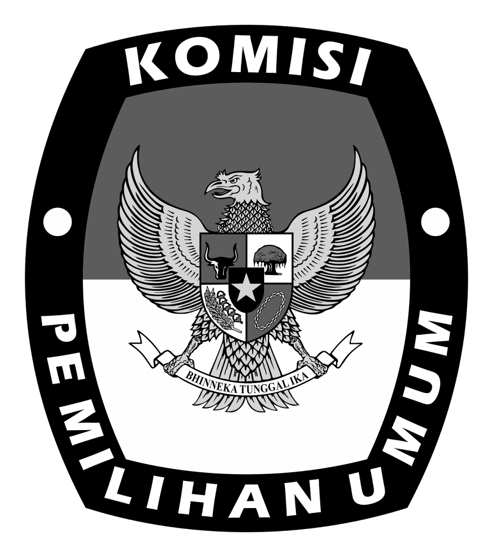 logo kpu hitam putih