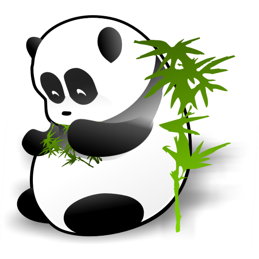 logo panda vector