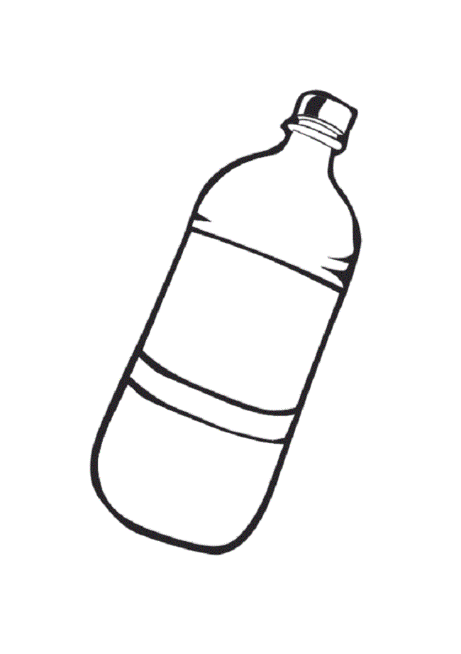 gambar botol untuk diwarnai
