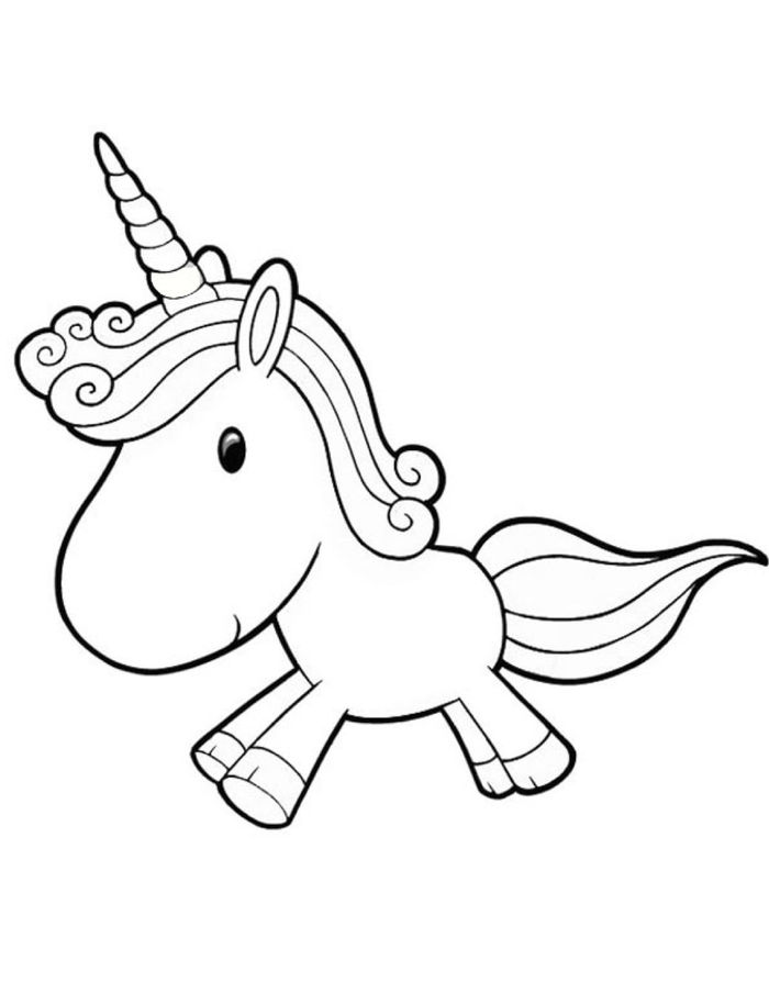 gambar mewarnai unicorn lucu