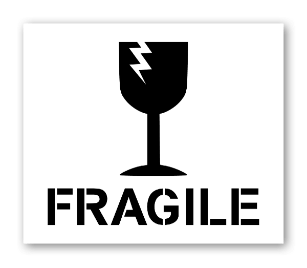 fragile glass logo