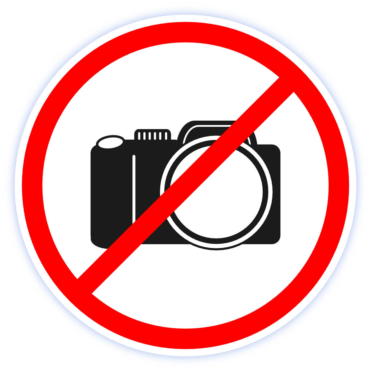 logo dilarang membawa kamera
