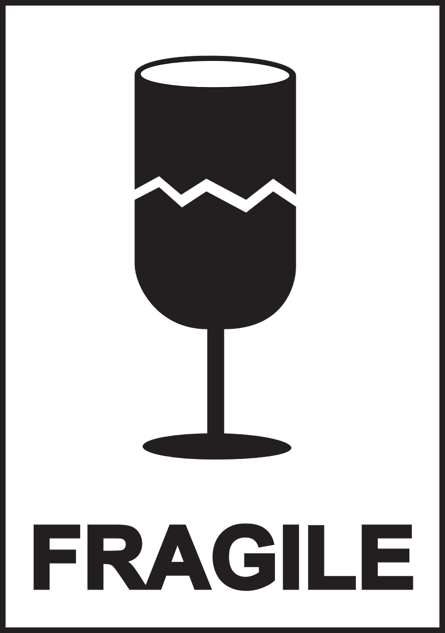 logo fragile glass